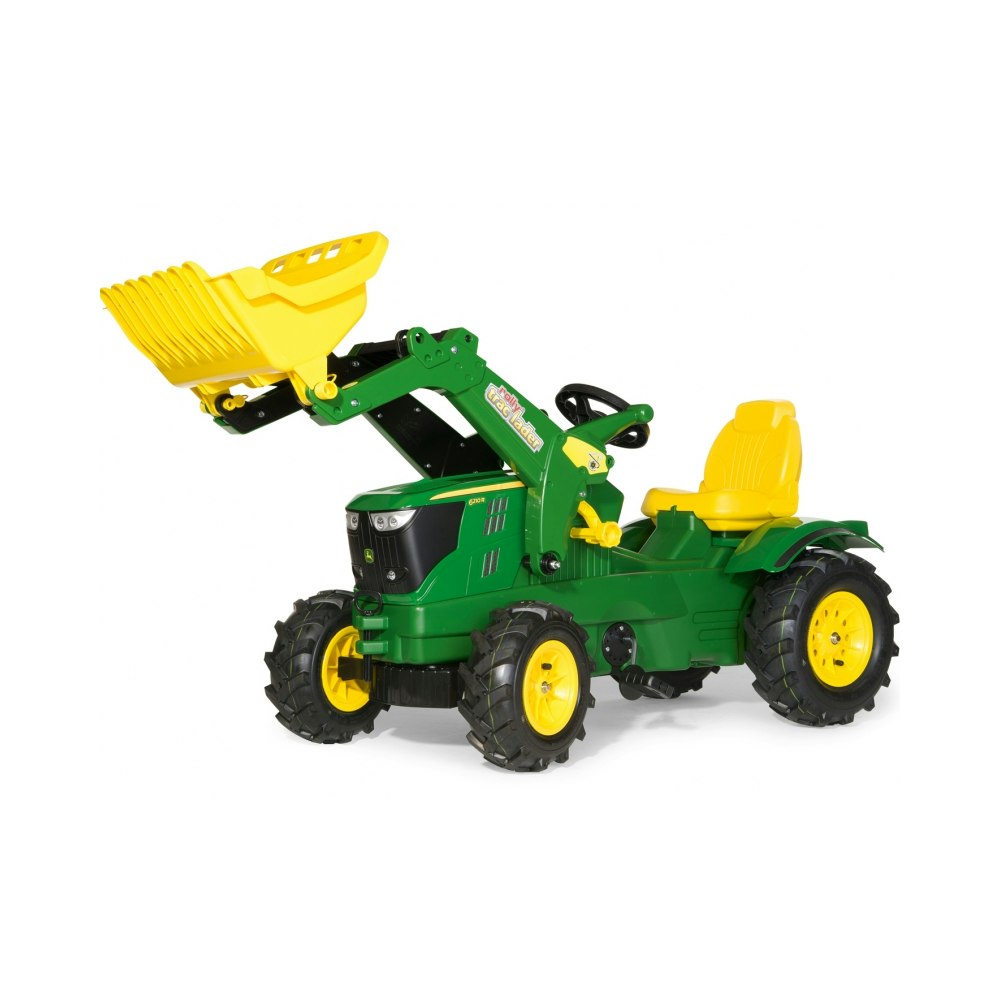 Rolly Rolly Farmtrac - John Deere 6210r Tractor: Frontloader & Pneumatic Tyres (ages 3-8)