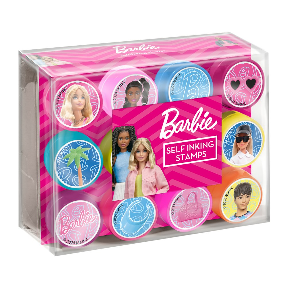 Totum Totum Barbie Self-inking Stamper Set (12 Pack)