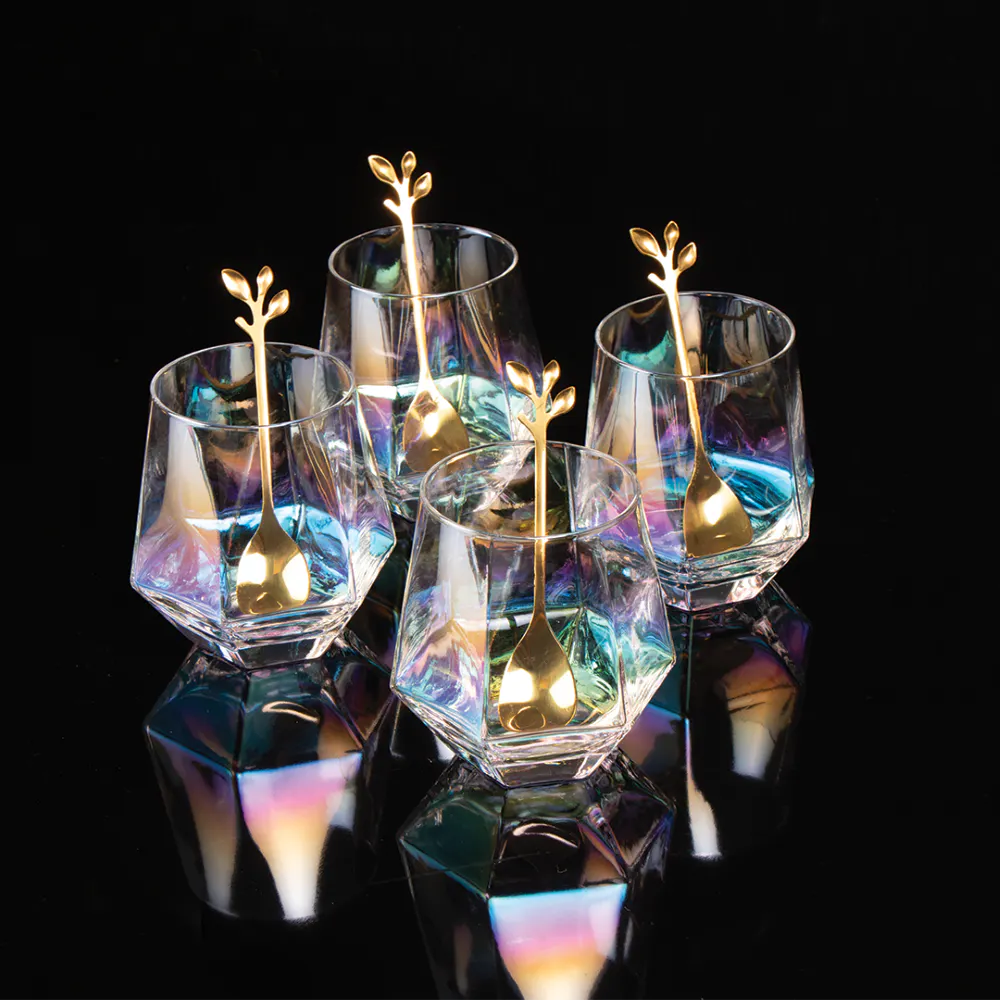 Iridescent Prism Decanter Set