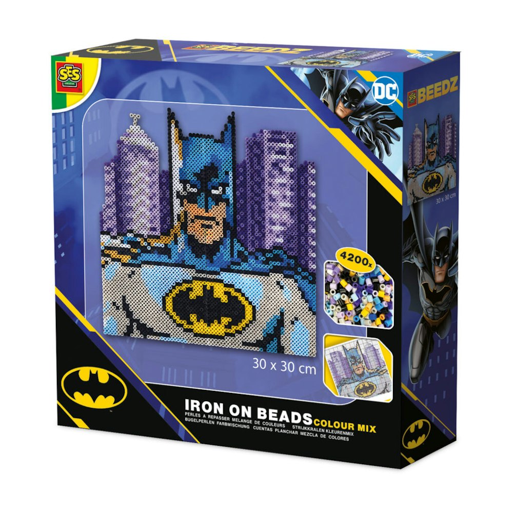 SES Creative Dc Batman - Batman Iron On Beads Colour Mix