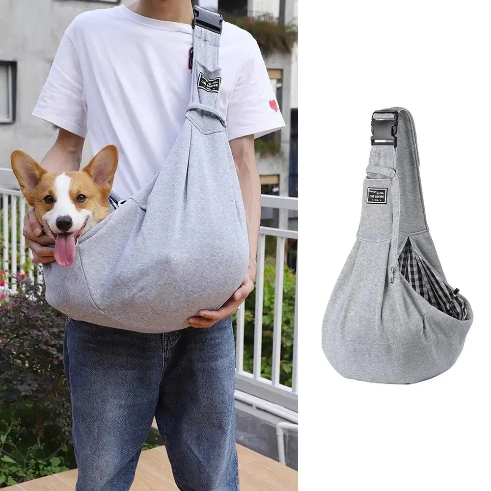 Portable Pet Sling Carrier Shoulder Bag for Small Dogs and Cats Travel Outdoor