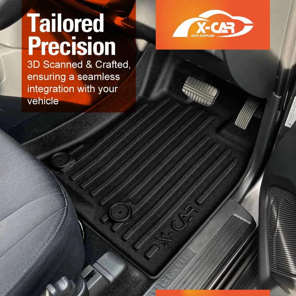 3D Floor Mats for Mitsubishi Pajero 2006-2022 Heavy Duty All Weather Car Waterproof Interior Protection Liner Set