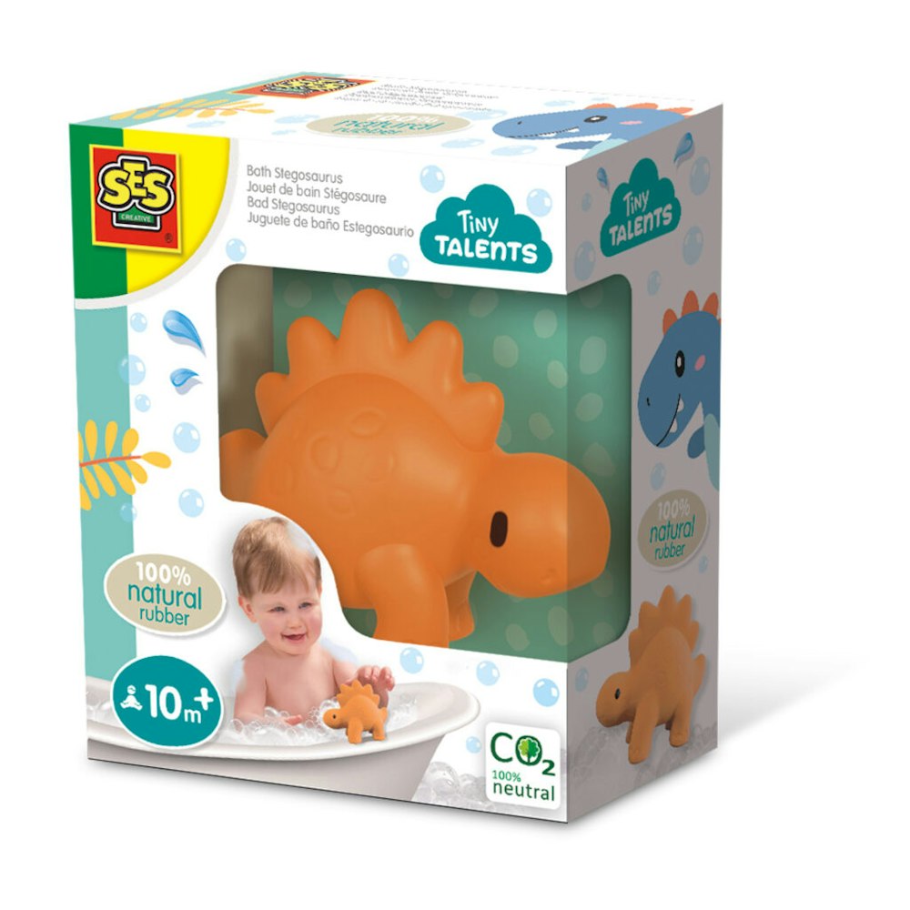SES Creative Bath Stegosaurus - 100% Natural Rubber
