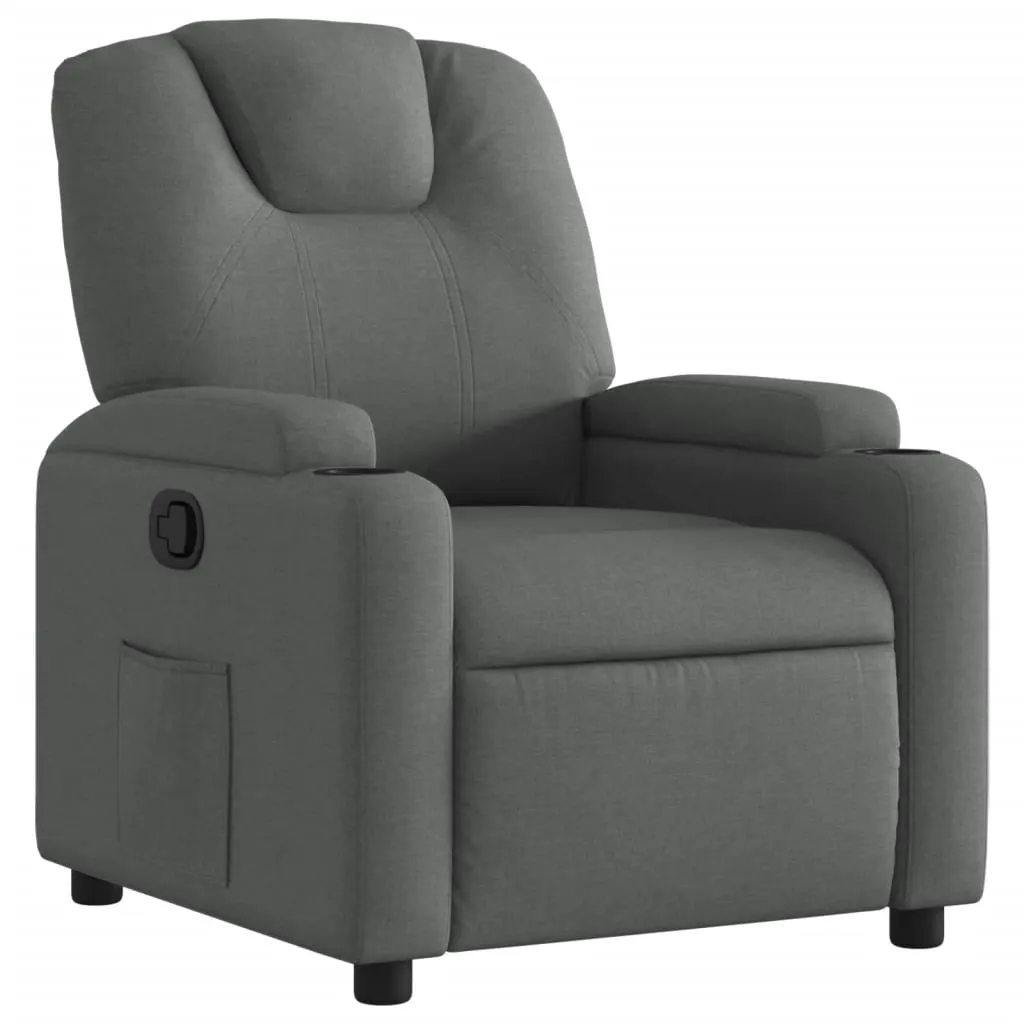 Recliner Chair Dark Grey Fabric 3205509 Recliner Chair Dark Grey Fabric 3205509