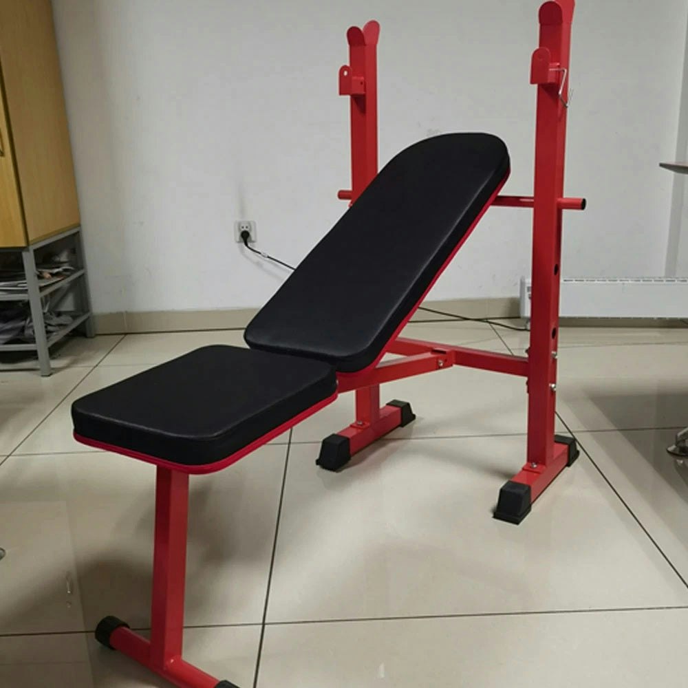 JMQ Fitness XT-3010A Heavy Duty Weight Bench Flat Incline Decline with Squat Rack
