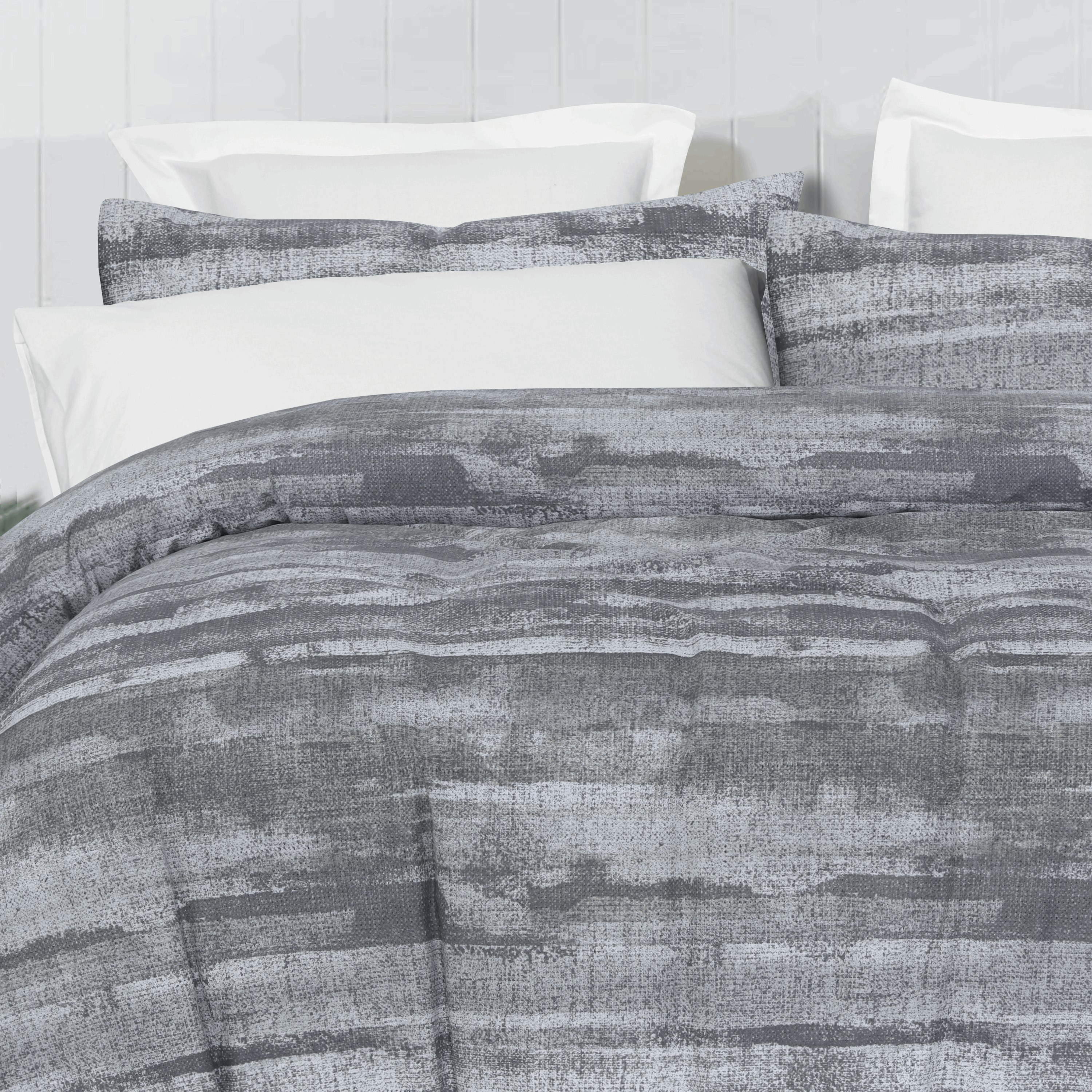 Charcoal Grey-Premium 100% Cotton Quilt Cover Set