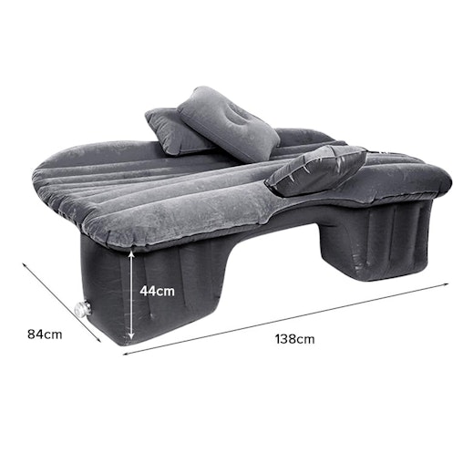 SOGA Inflatable Car Mattress Portable Travel Camping Air Bed Rest Sleeping Bed Grey SOGA Inflatable Car Mattress Portable Travel Camping Air Bed Rest Sleeping Bed Grey