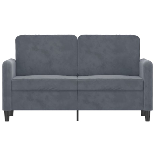 NNEVL 2-Seater Sofa Dark Grey 120 cm Velvet NNEVL 2-Seater Sofa Dark Grey 120 cm Velvet