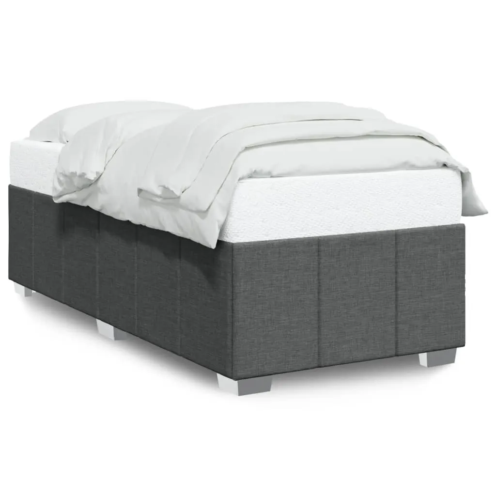 Bed Frame without Mattress Dark Grey King Single Fabric 3284887 Bed Frame without Mattress Dark Grey King Single Fabric 3284887