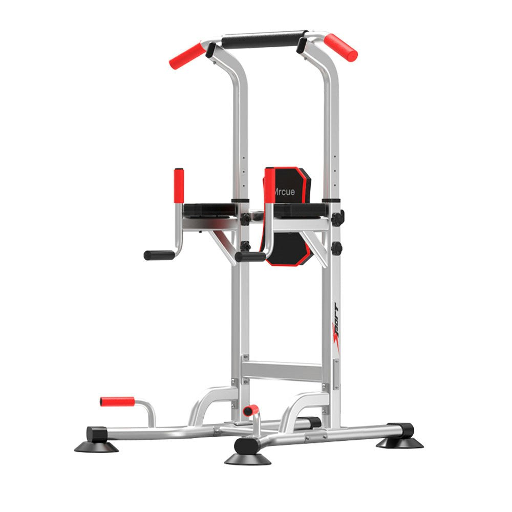 JMQ Fitness Silver Pull Up Chin Up Knee Raise Heavy Duty Workout Station Home Gym Exercise