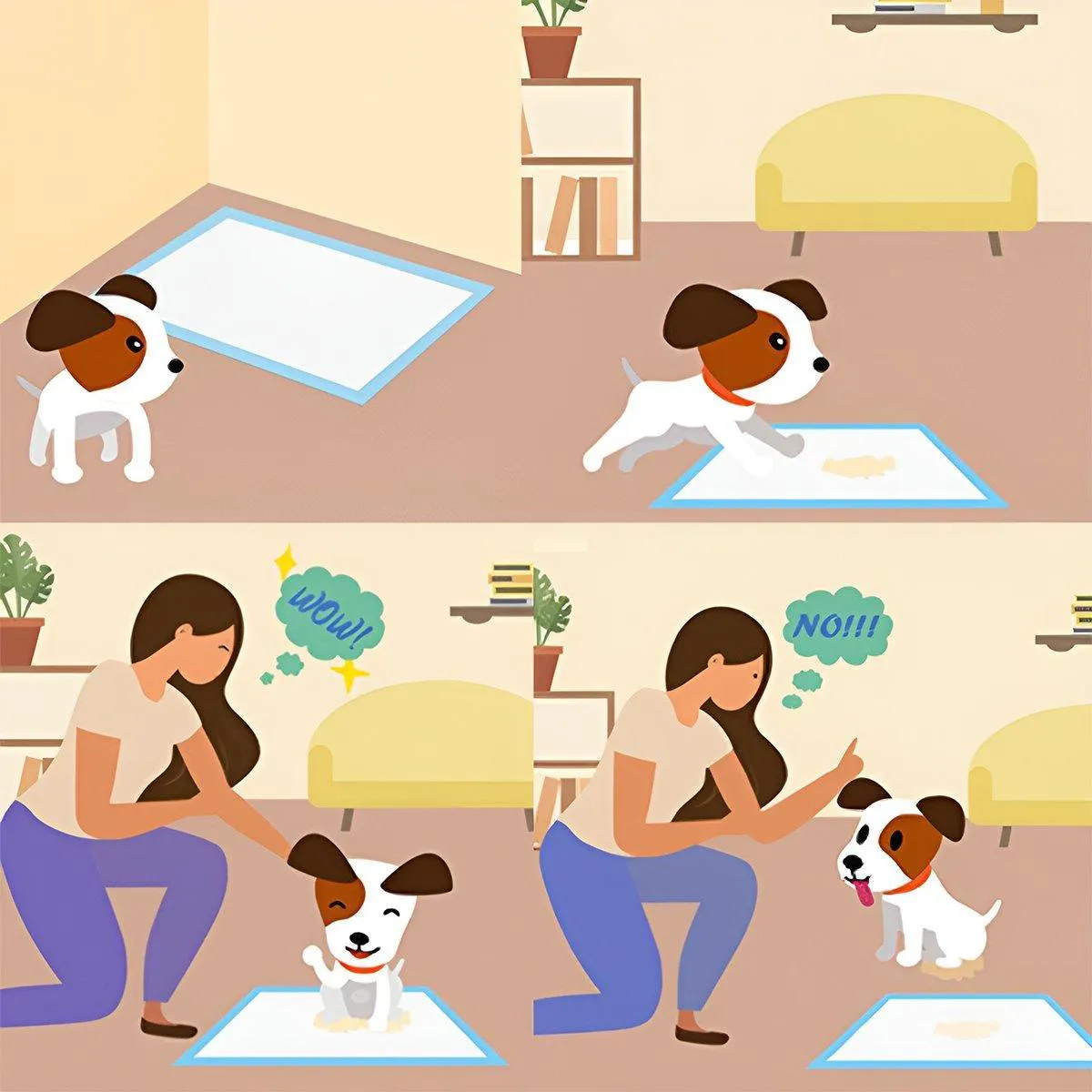 Large Puppy Dog Training Pads Pet Toilet Thickened Pee Pads Mat Indoor Absorbent