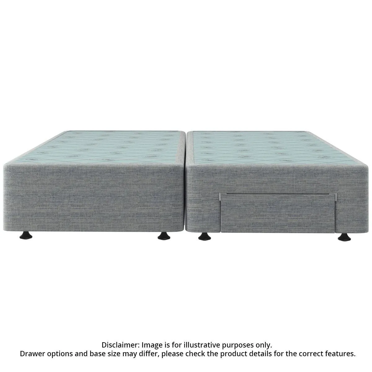 Sealy Spacesaver Super Queen Split Bed Base No Drawer Sand