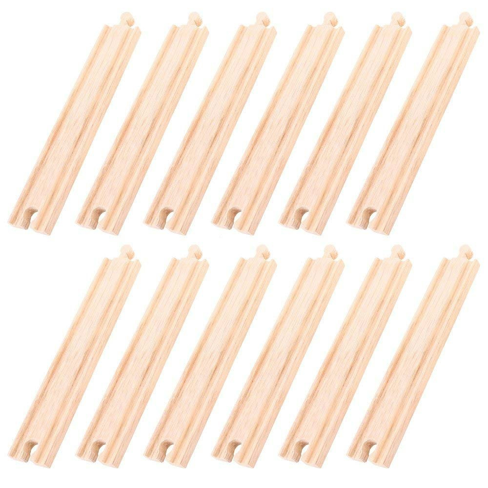 Bigjigs Rail Long Straights (pack Of 12)