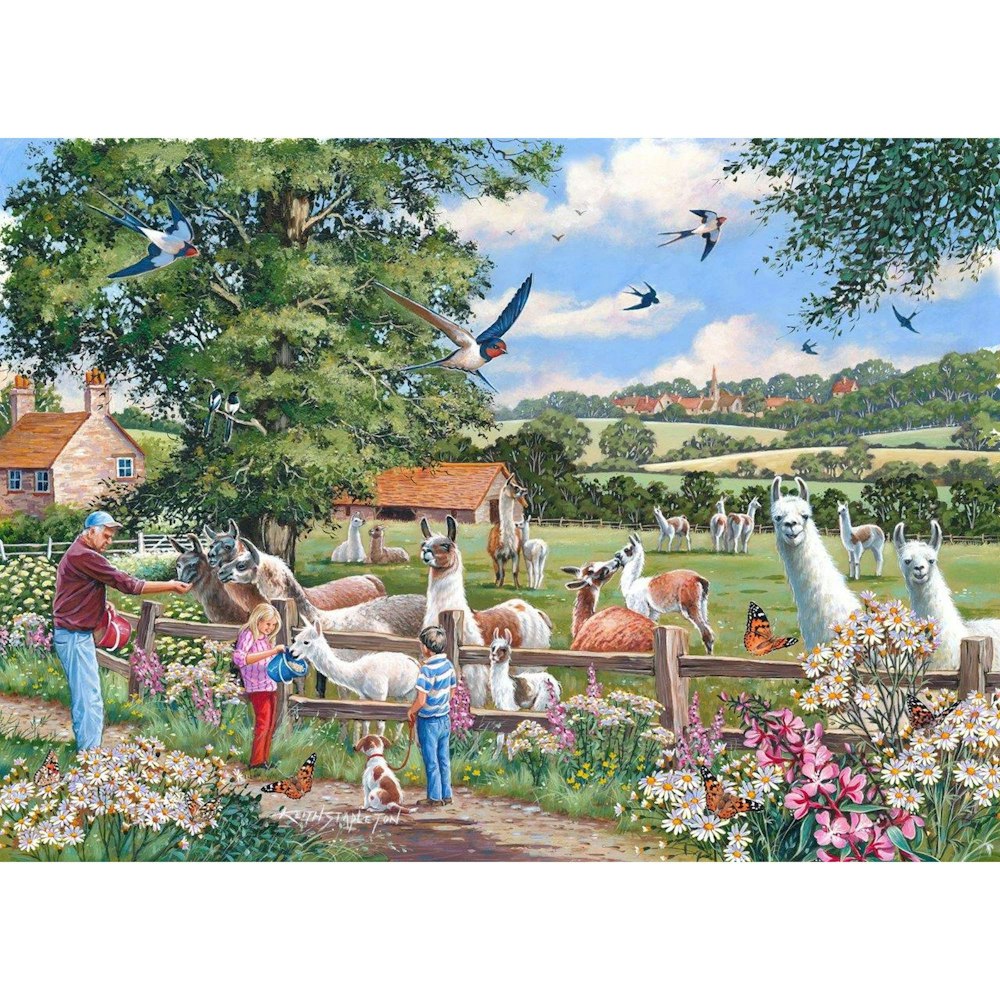 The House of Puzzles Llama Mamas - 1000 Piece Jigsaw Puzzle