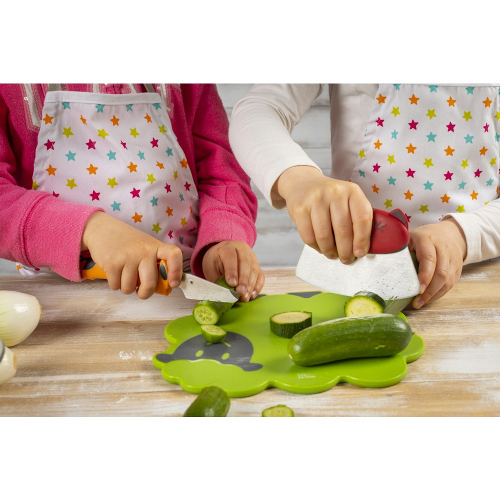 Kuhn Rikon Kinderkitchen® Knife Set Black / Orange 2 Pcs