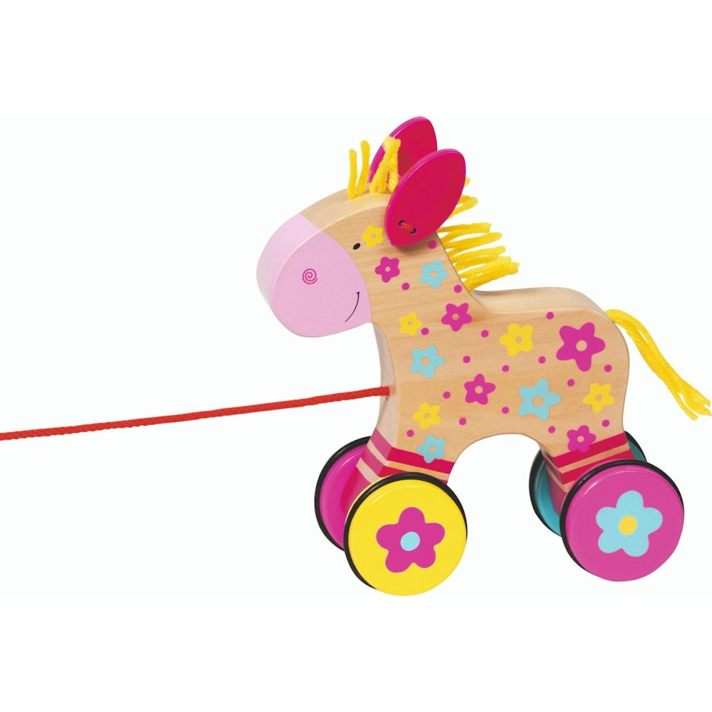 Goki Pull-along Animal - Horse Clahra