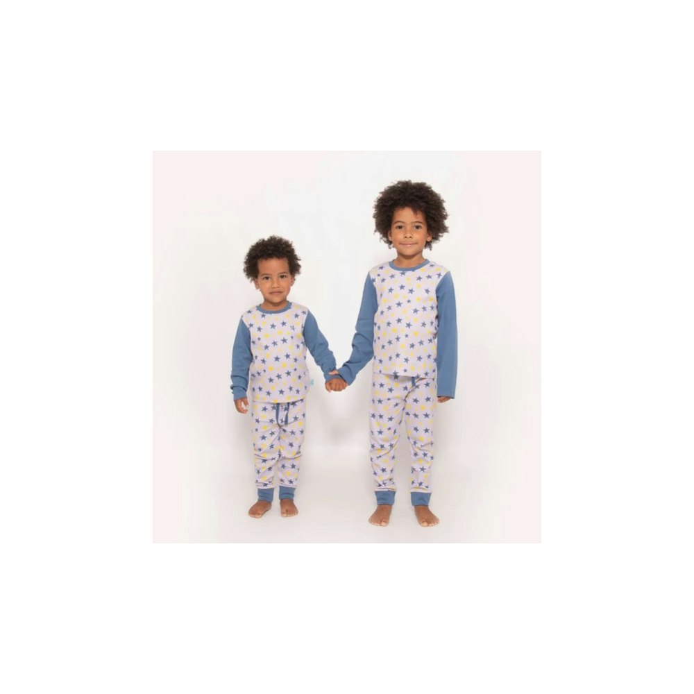 Luca and Rosa Shining Stars Print Interlock Pyjamas