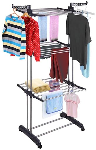 Buy Tier Foldable Clothes Drying Rack for Laundry Dryer with