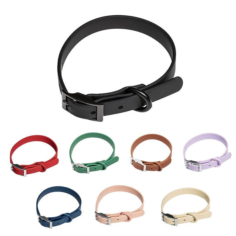 PVC Dog Collar Working Dog Kennels Waterproof Soft Adjustable for Pets M Size