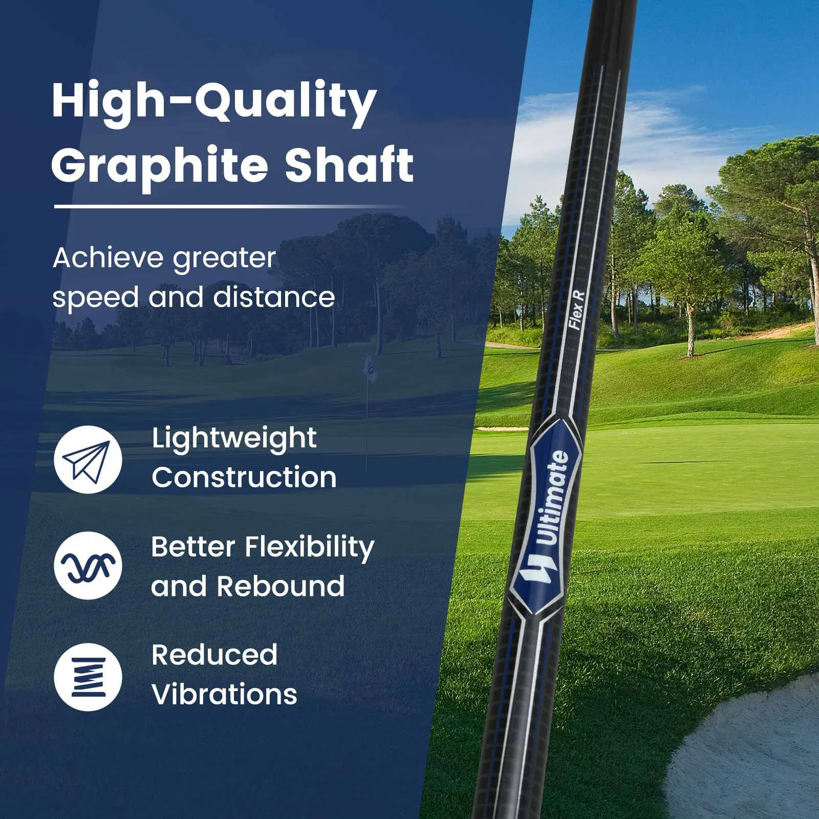 Costway Individual Golf Driver Men's Single Golf Club 460CC 10.5° w/Graphite Shaft & Headcover Right Handed Golfers