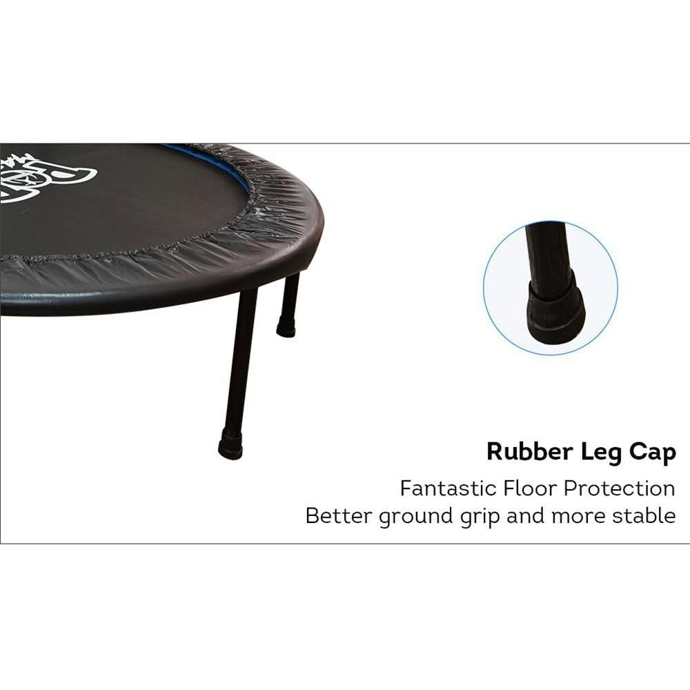 Pop Master 48inch Trampoline Circle Foldable Fitness Rebounder w/ Adjustable Handle Bar