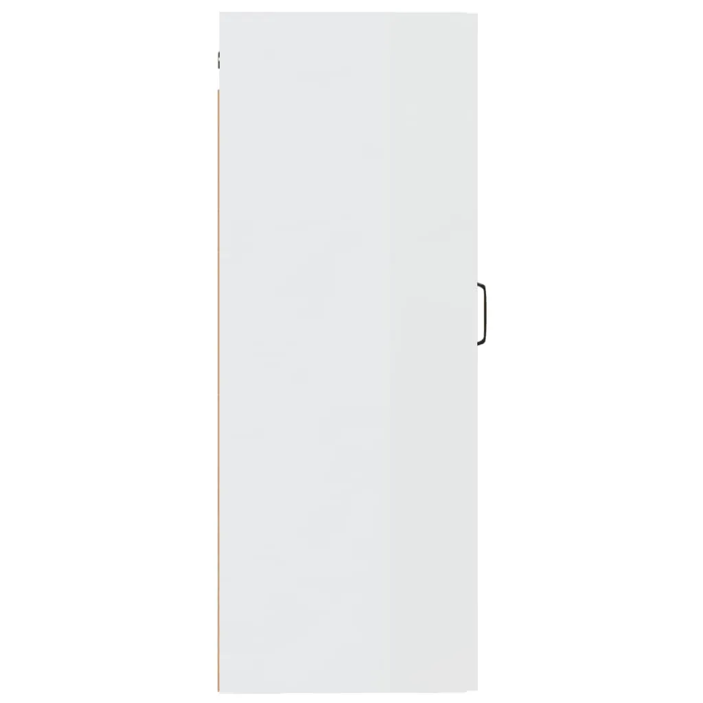 Hanging Cabinet High Gloss White 35x34x90 cm Engineered Wood 812480