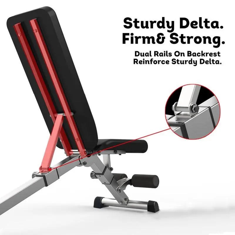 JMQ Fitness Multi-function Folding Dumbbell Bench Equipment Home Gym Workout