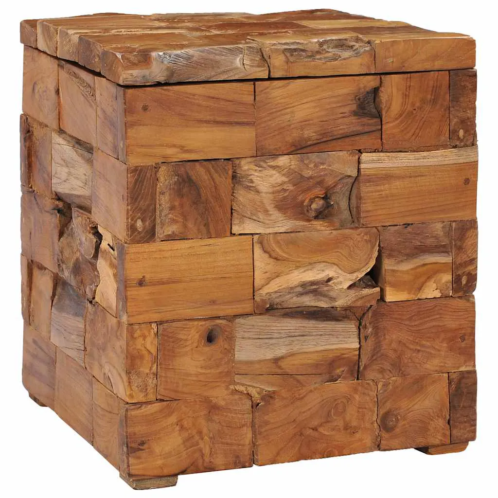 Storage Stool Solid Teak Wood 281654 Storage Stool Solid Teak Wood 281654