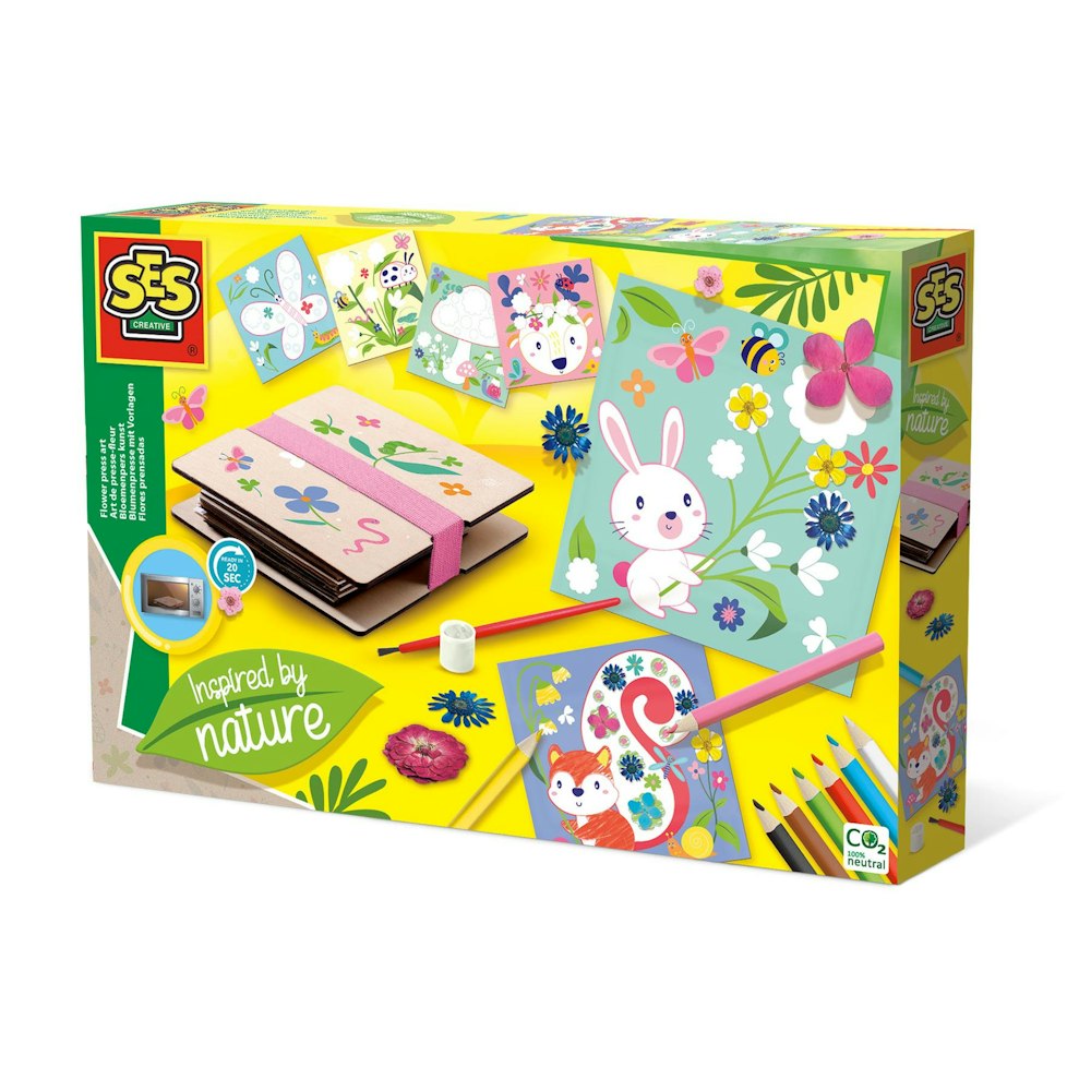 SES Creative flower press art - inspired by nature