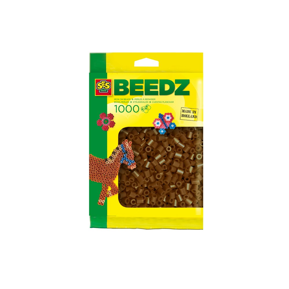 SES Creative Iron On Beads 1000 Dark Brown