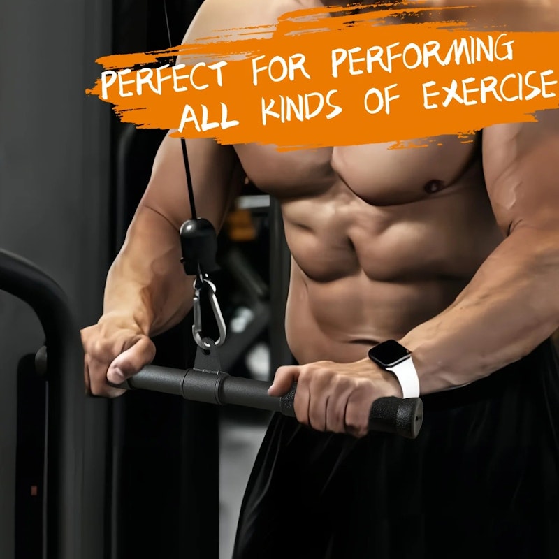 NNEOBA Gym Rotating Straight Bar image number null