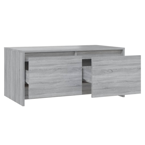 NNEVL Coffee Table Grey Sonoma 90x50x41.5 cm Chipboard NNEVL Coffee Table Grey Sonoma 90x50x41.5 cm Chipboard