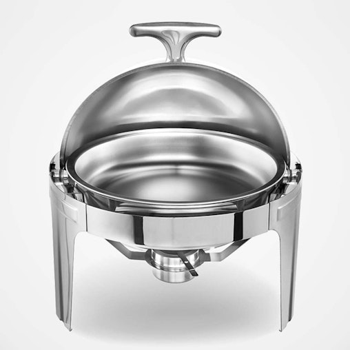 SOGA 4X 6L Stainless Steel Chafing Food Warmer Catering Dish Round Roll Top SOGA 4X 6L Stainless Steel Chafing Food Warmer Catering Dish Round Roll Top