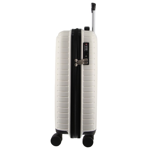 Pierre Cardin 76cm Large Hard-Shell Suitcase Travel Luggage Bag - White Pierre Cardin 76cm Large Hard-Shell Suitcase Travel Luggage Bag - White