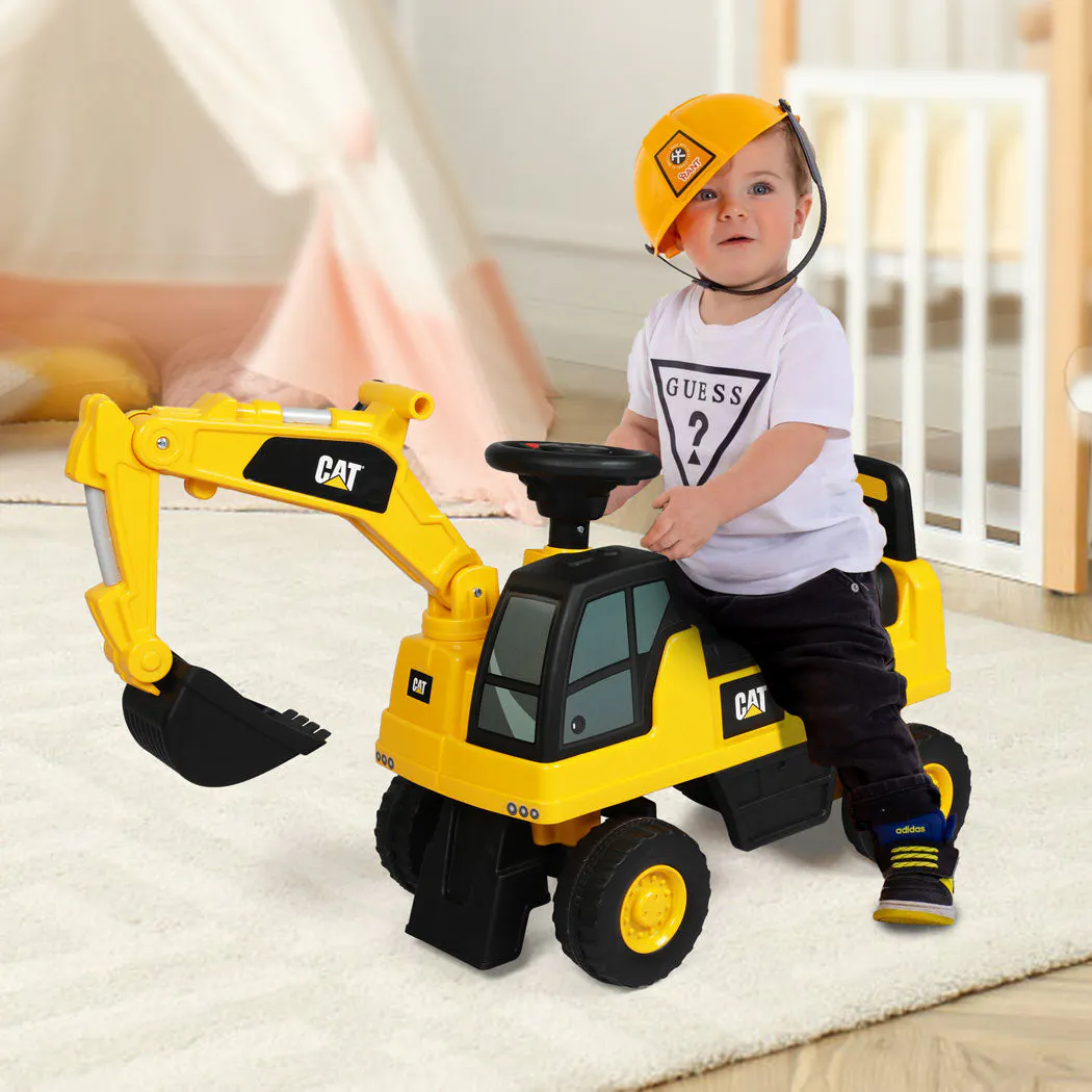 Traderight Group Ride On Excavator Digger CAT Liscenced Kids Sand Ride-on Toy Truck Toddler Gift