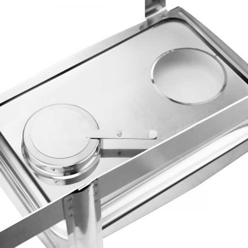 SOGA 4X 4.5L Dual Tray Stainless Steel Roll Top Chafing Dish Food Warmer SOGA 4X 4.5L Dual Tray Stainless Steel Roll Top Chafing Dish Food Warmer