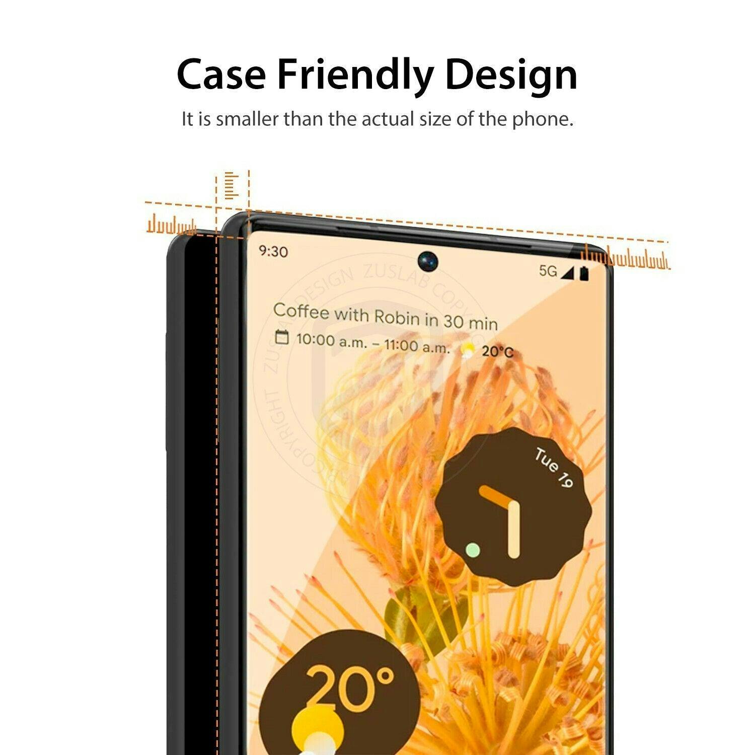 Tempered Glass Screen Protector For Google Pixel 6 Pro