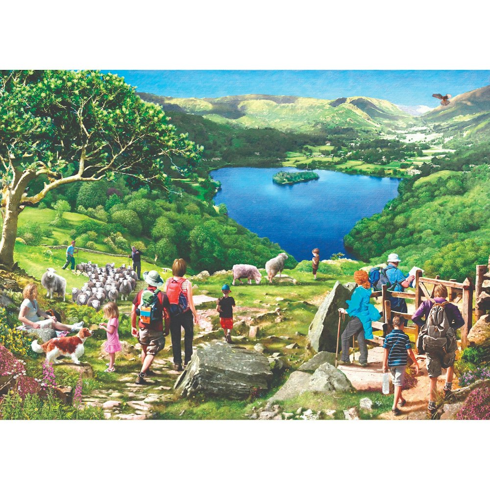 The House of Puzzles Lake View Big 500 Piece Jigsaw Puzzle