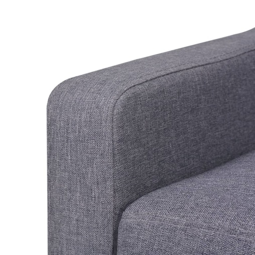 NNEVL 3-Seater Sofa Fabric Grey NNEVL 3-Seater Sofa Fabric Grey