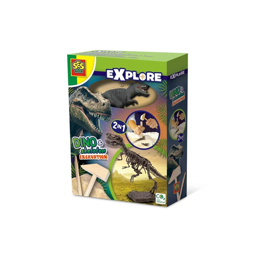 SES Creative Dino And Skeleton Excavation 2 In 1 - Assortment