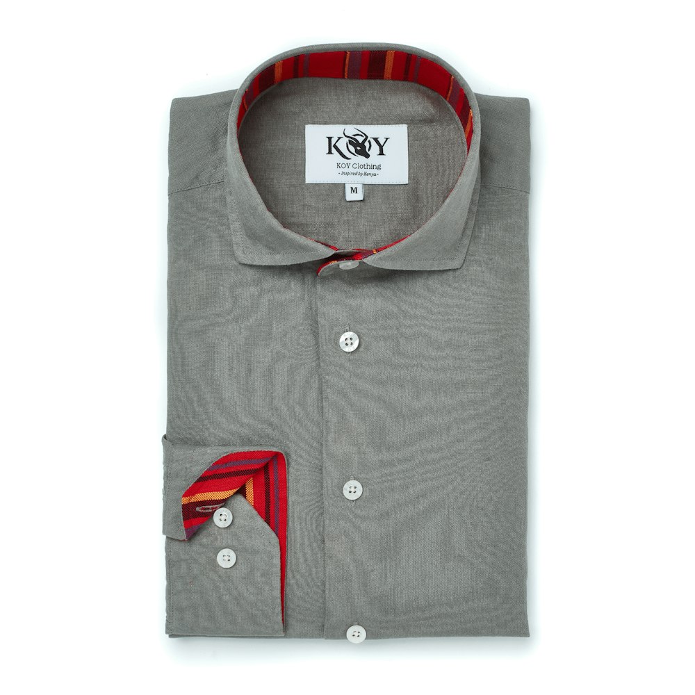 Koy Clothing Safari Khaki Linen - Kenyan Kikoy Detail