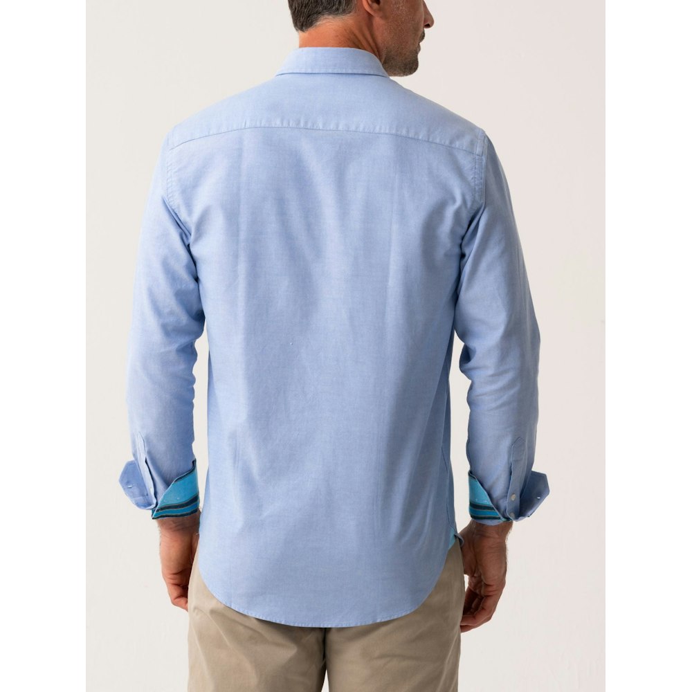 Koy Clothing Maji Blue Organic Oxford Cotton Shirt
