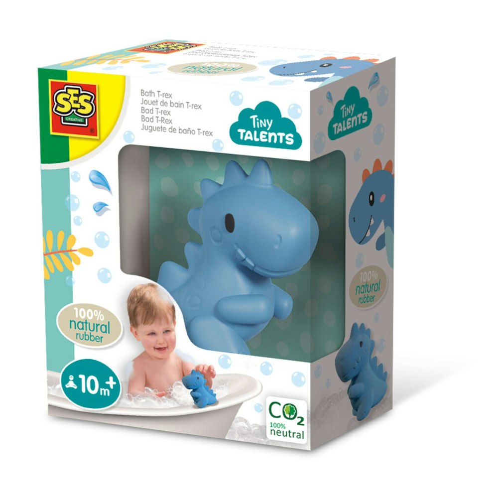 SES Creative Bath T-rex - 100% Natural Rubber