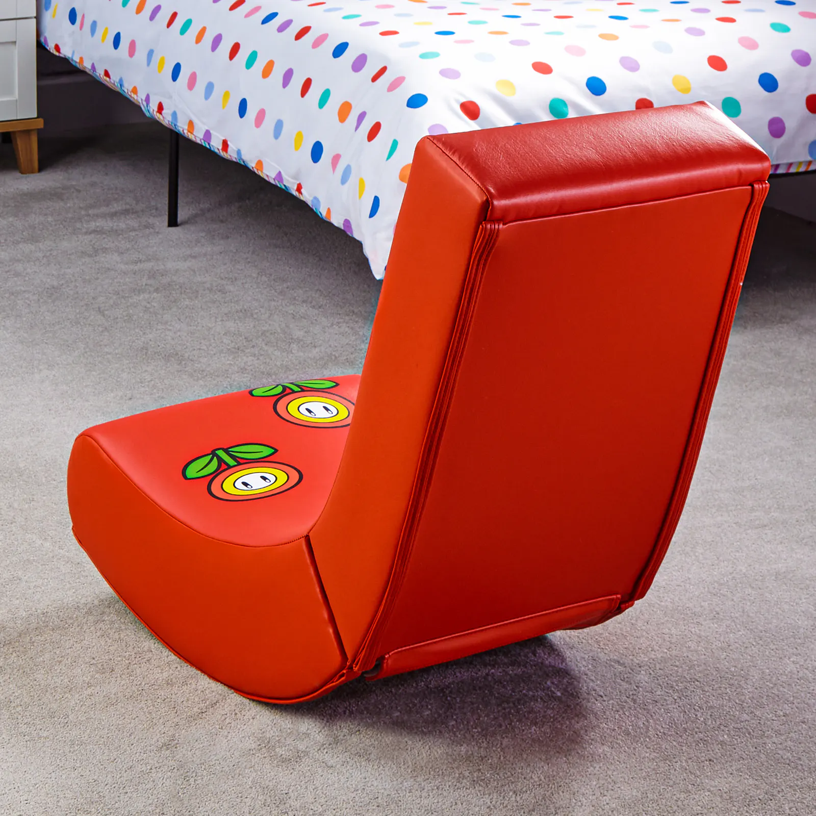 X-Rocker Nintendo Foldable Video Gaming Rockers Chair All-Star Mario Red/Black