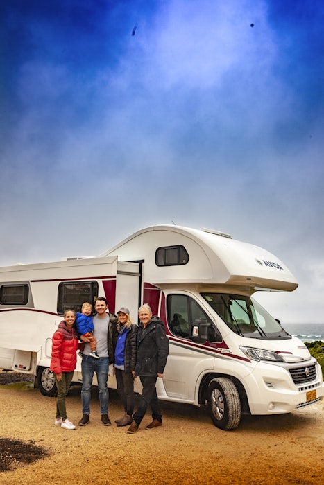 Johanna Beach Family Avida Motorhome by Cameron Damon Media