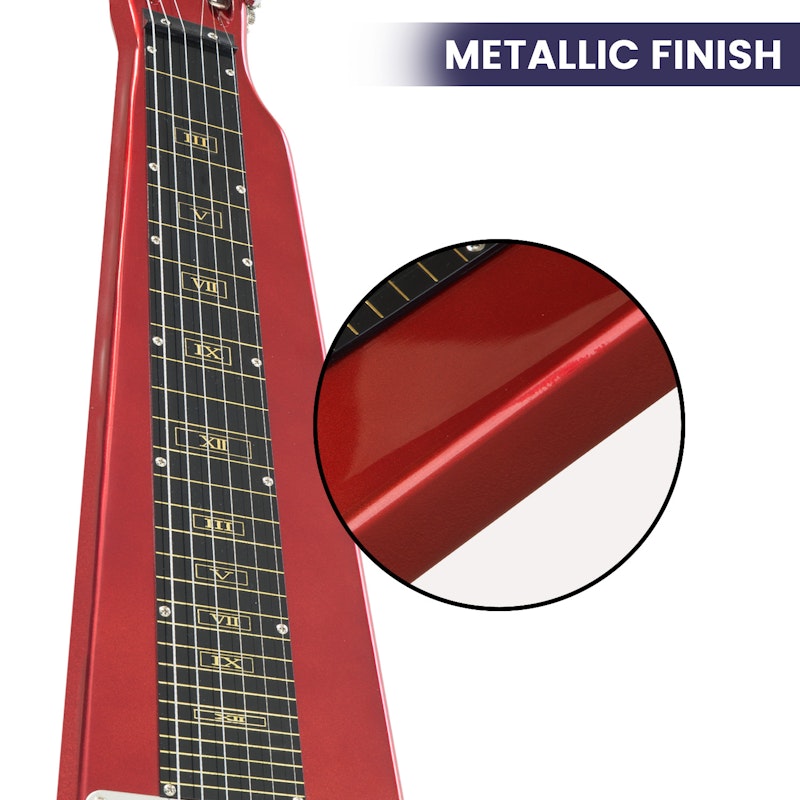 Karrera 6-String Steel Lap Guitar - Metallic Red image number null