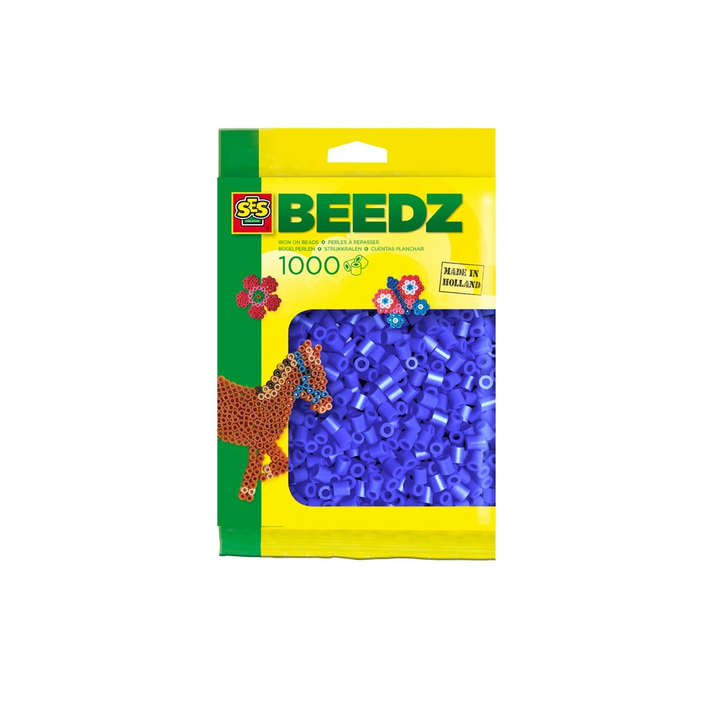 SES Creative Iron On Beads 1000 Dark Blue