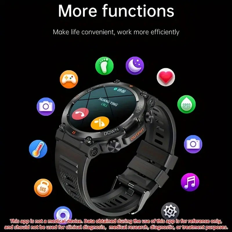NNETM Round Smart Watch with 3.53cm Screen image number null