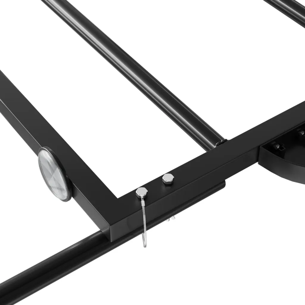 Bike Trailer Black 122x53x28 cm Iron 94204