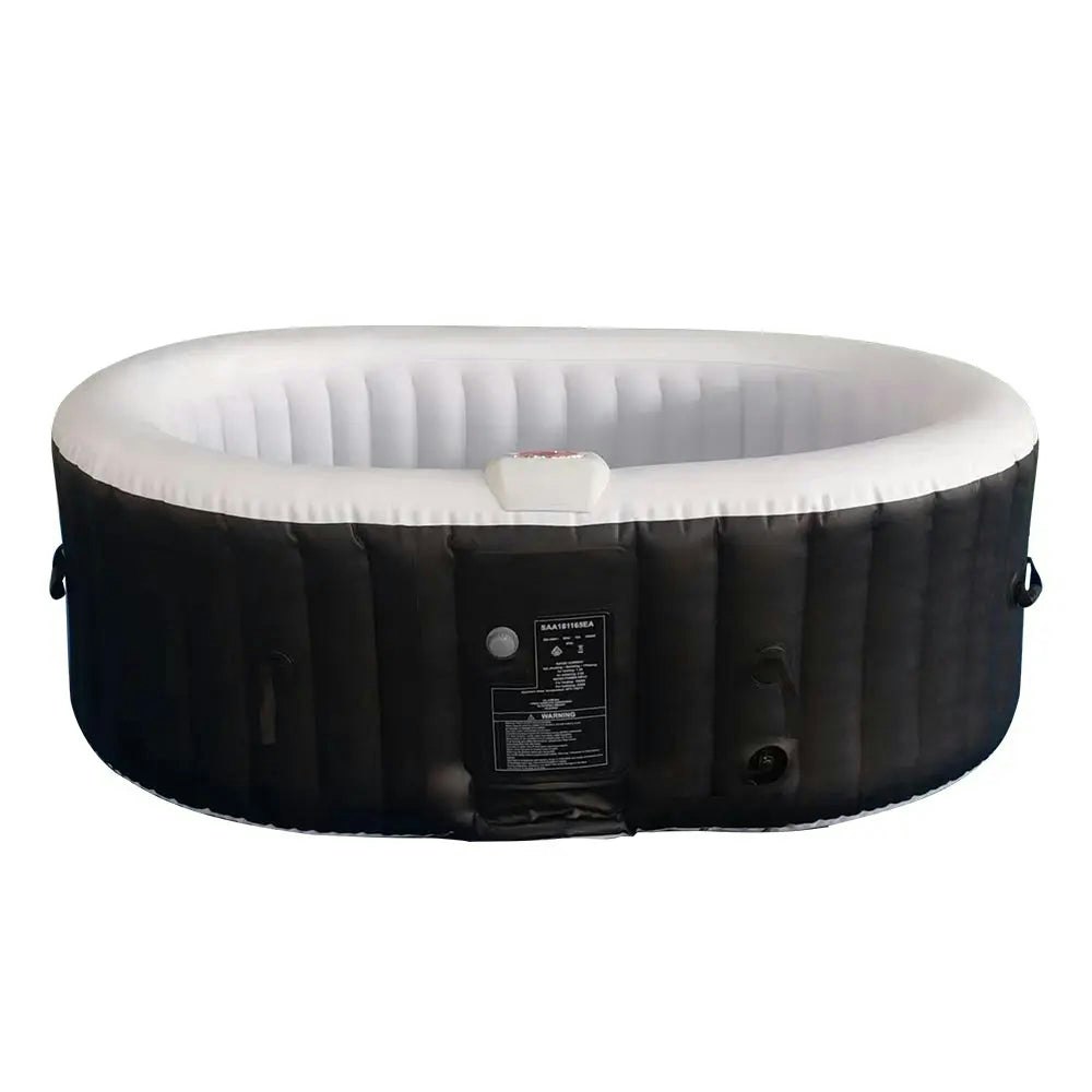 MASON TAYLOR Outdoor 2 Adults Hot Tub 800L 42 degrees Celsius Max. Temperature - Black&White